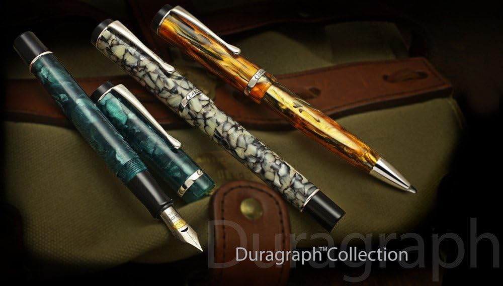 Conklin Duragraph Fountain Pen Forest Green - Medium Nib, Timeless Luxury for Professional Writing