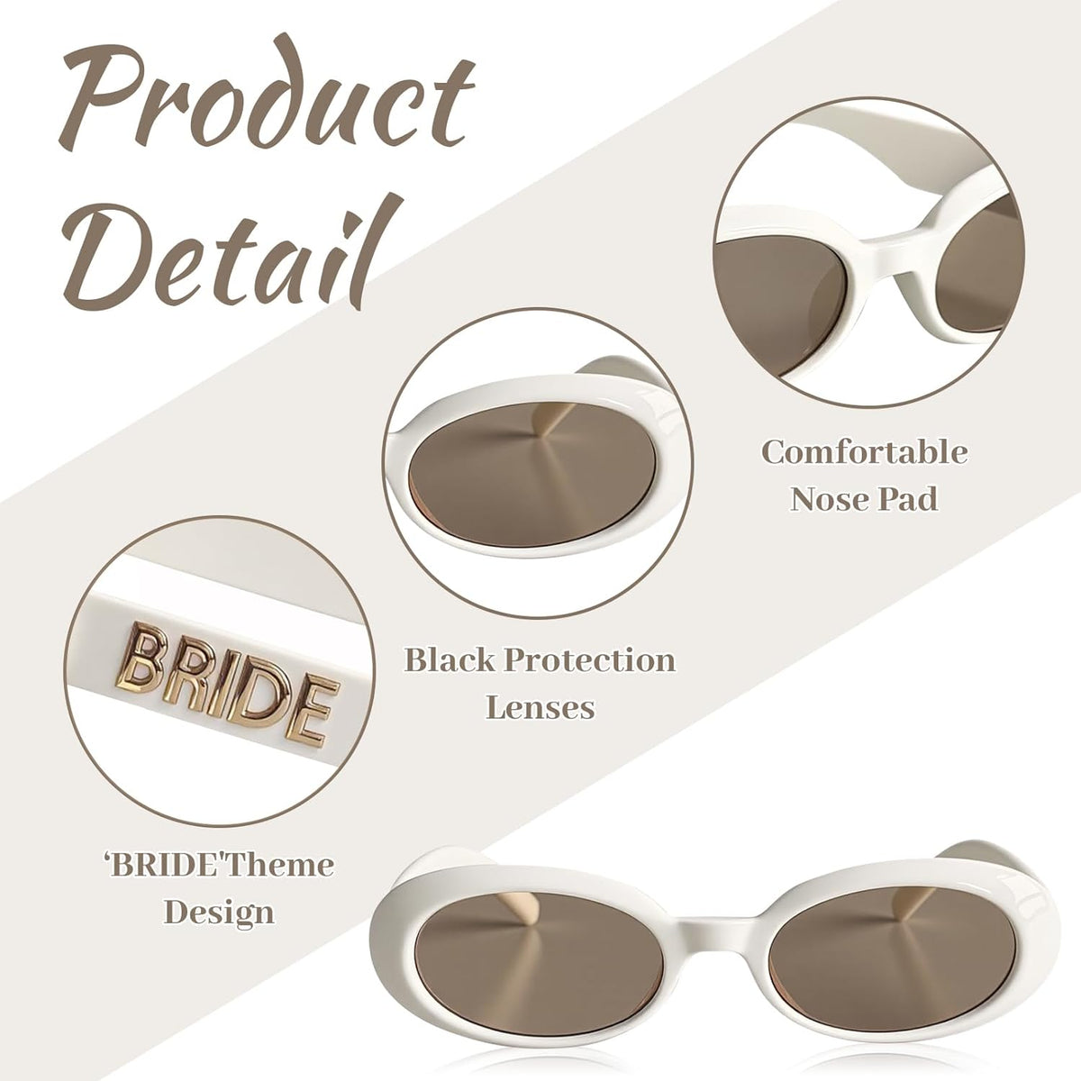 Bride to be Sunglasses, Bridal Shower Accessory, Cute Glasses for Women Bachelorette Party