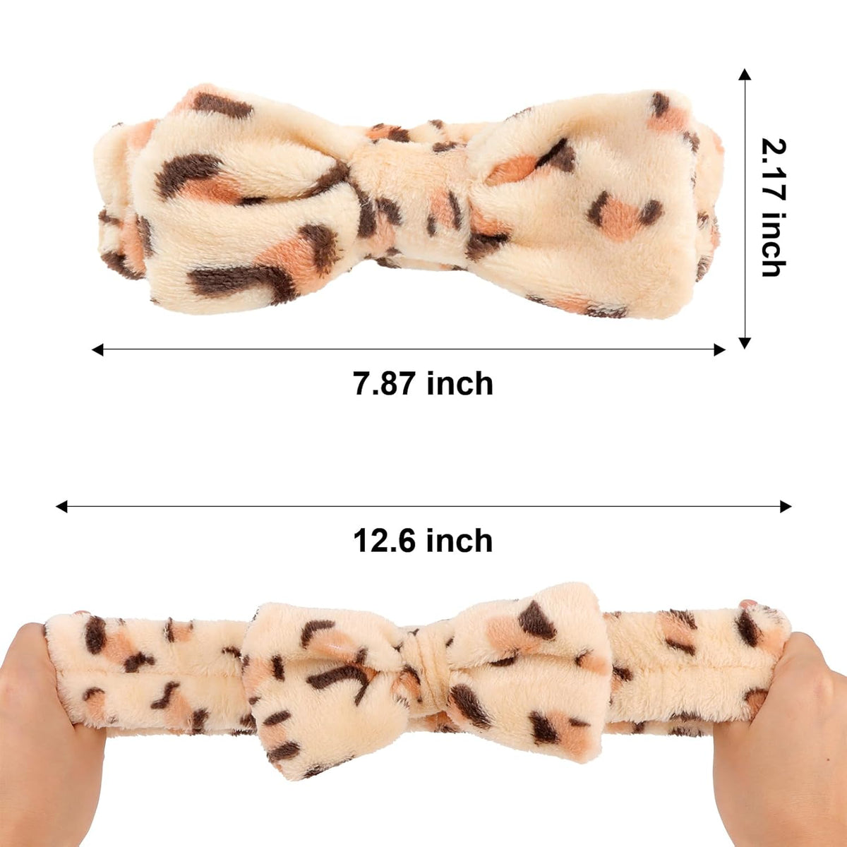 Semato Leopard Spa Headband Bachelorette Party Favor Set Skincare Headbands for Women Gifts and