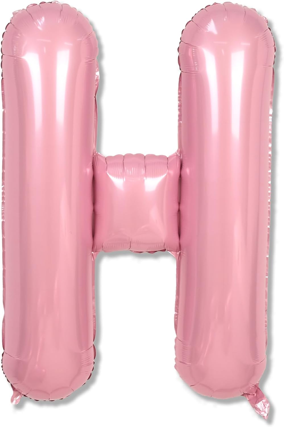 Big Letter Balloon H Pastel Pink, Mylar Alphabet Customize Name Balloon Letter Light Pink, Self