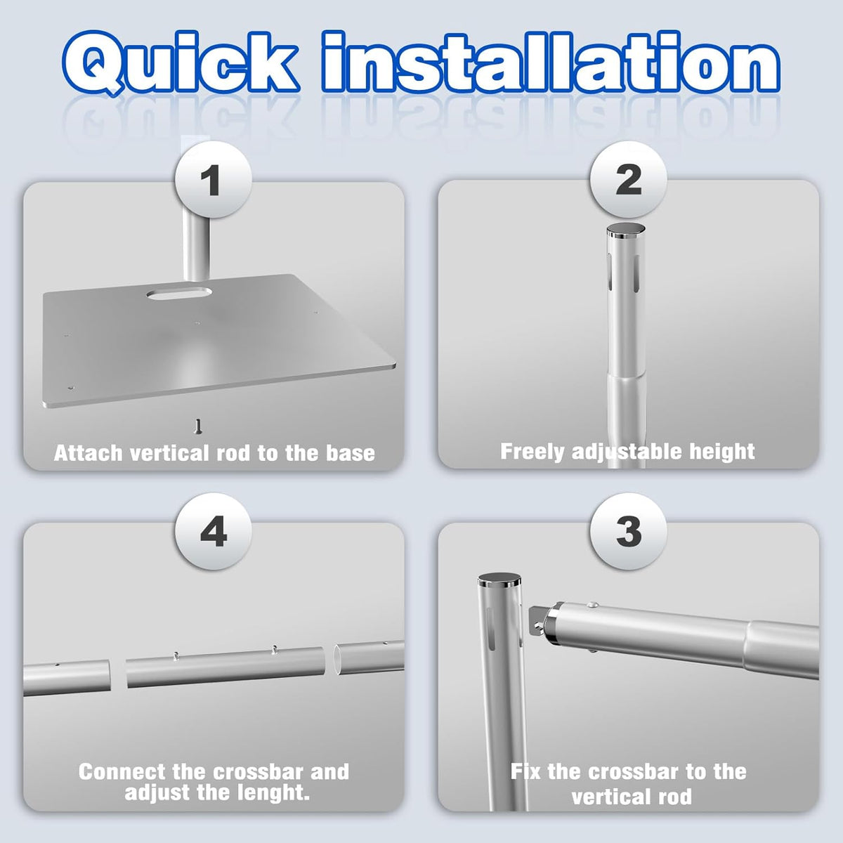 Pipe and Drape Backdrop Stand 10ftx10ft Adjustable Background Support System Heavy Duty Background