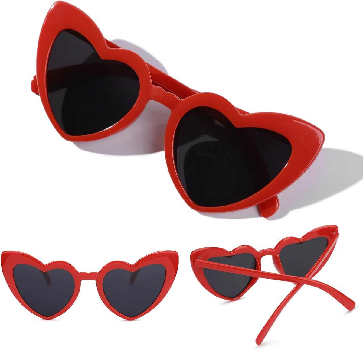 YOGFIT Heart Sunglasses for Women Fashion Classic Love Eye Protection Sunglasses Vintage Cute Heart