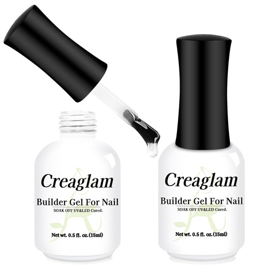Women Builder Gel for Nails: 2Pcs 7 in 1 Clear Builder Nail Gel Set for Fast Nail Art Set DIY Home