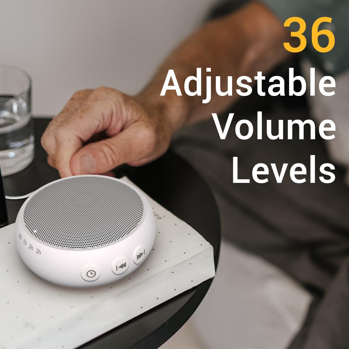 Sleep Sound Machine White Noise Machine with 32 Calming Sounds 36 Volume Levels Pink Brown Noise