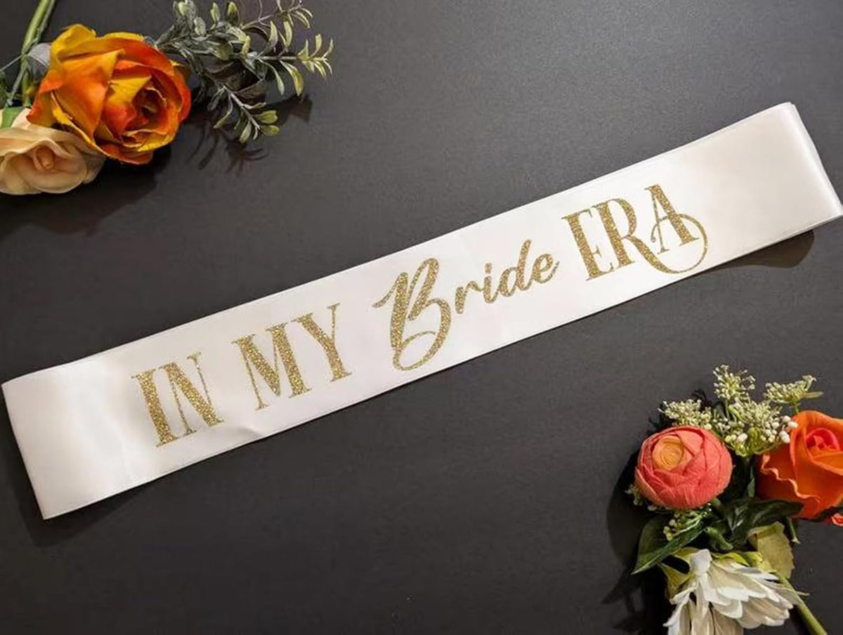 Bride Sash, in My Bride Era Bachelorette Party Sash for Future Mrs, Bridal Shower Sash for