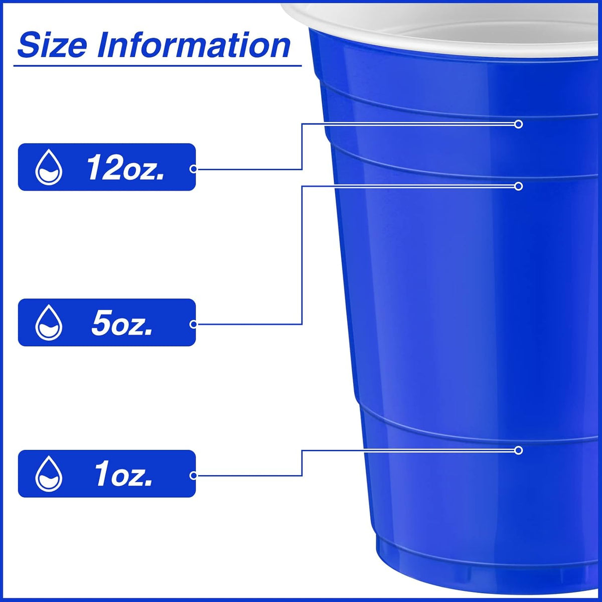 100 Pack 16 Ounce Halloween Plastic Party Cups Disposable Heavy Duty Drinking Water Cups for