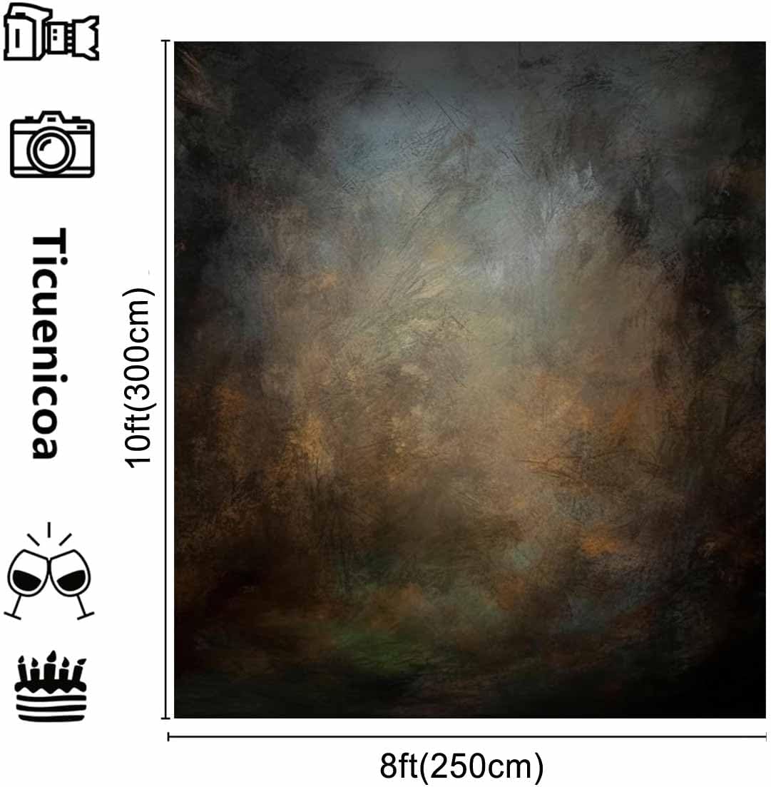8x10ft Old Master Mottled Portrait Photography Backdrops Abstract Rust Spots Backdrop Background
