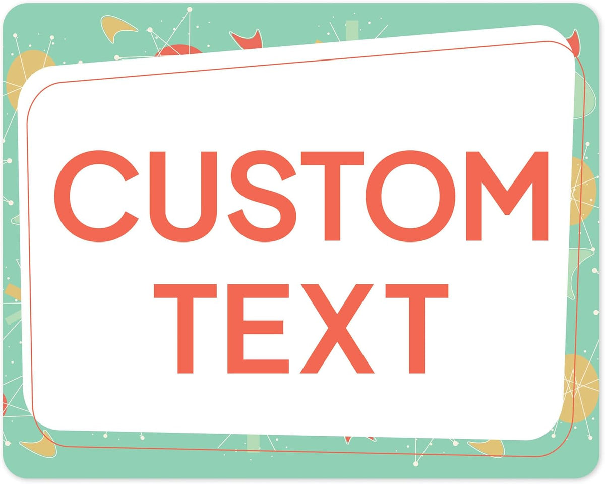 Custom Sign, Custom Street Sign, 11 Font Colors, 13 Font Styles, 4 Hole Options, 22 Sizes, 24x30