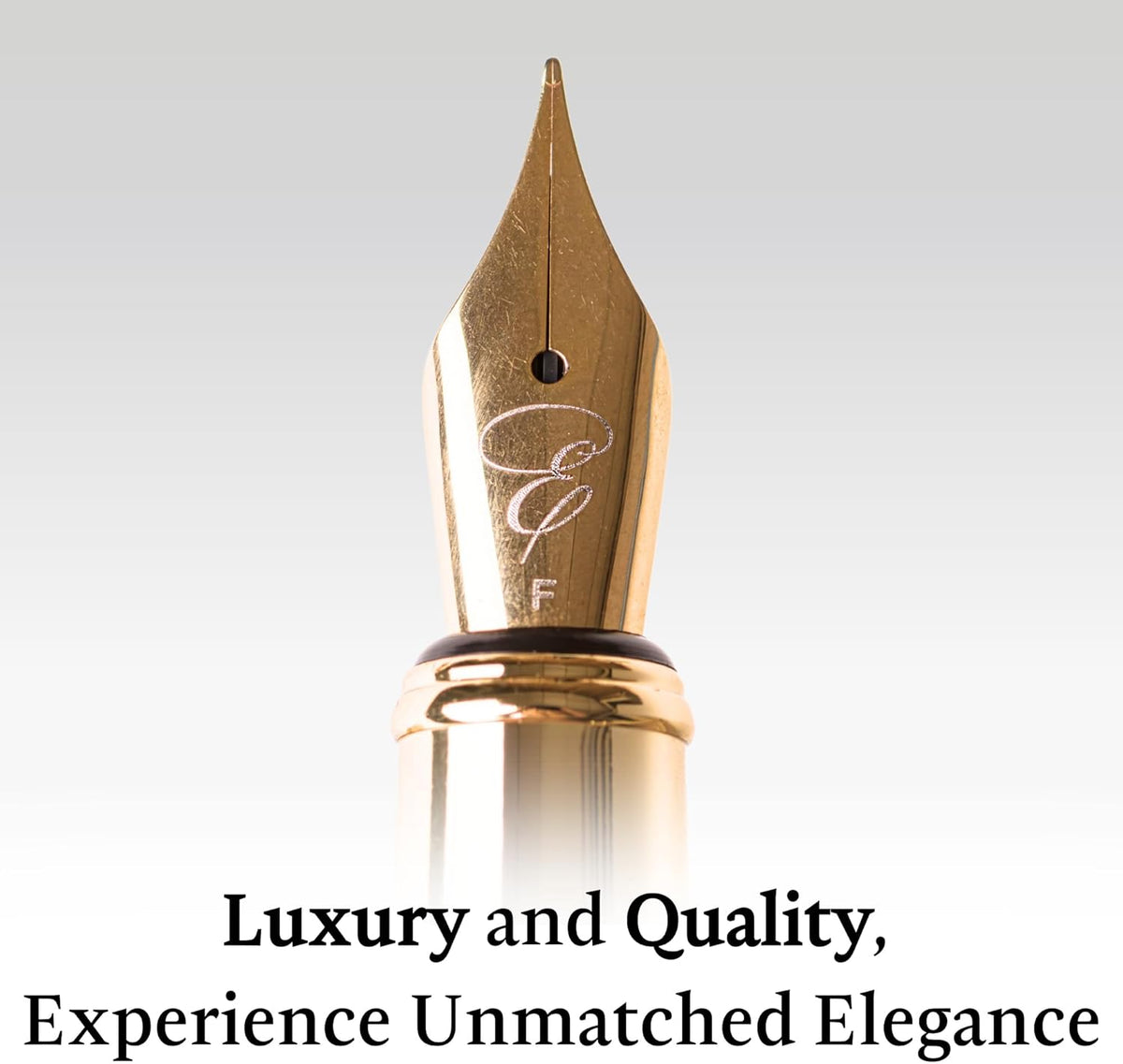 Ellington Pens Elegant Wood Fountain Pen Set – Includes Wooden Pen Box, Ink Converter, 6 Ink