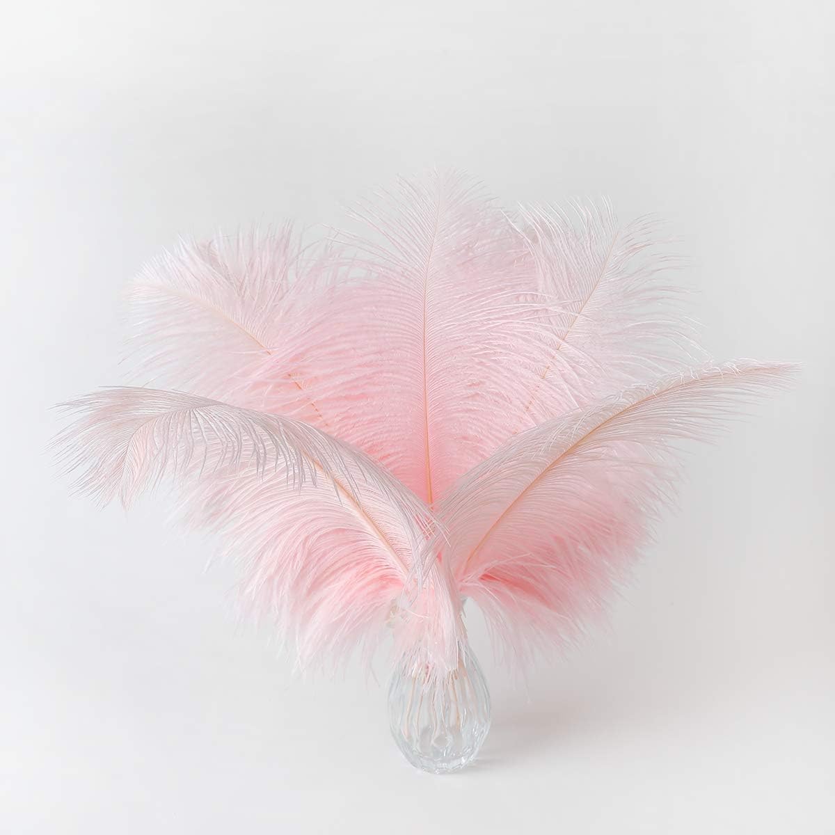 Ballinger Light Pink Ostrich Feathers - 24Pcs 12-14inch Large Feathers for Crafts,Party