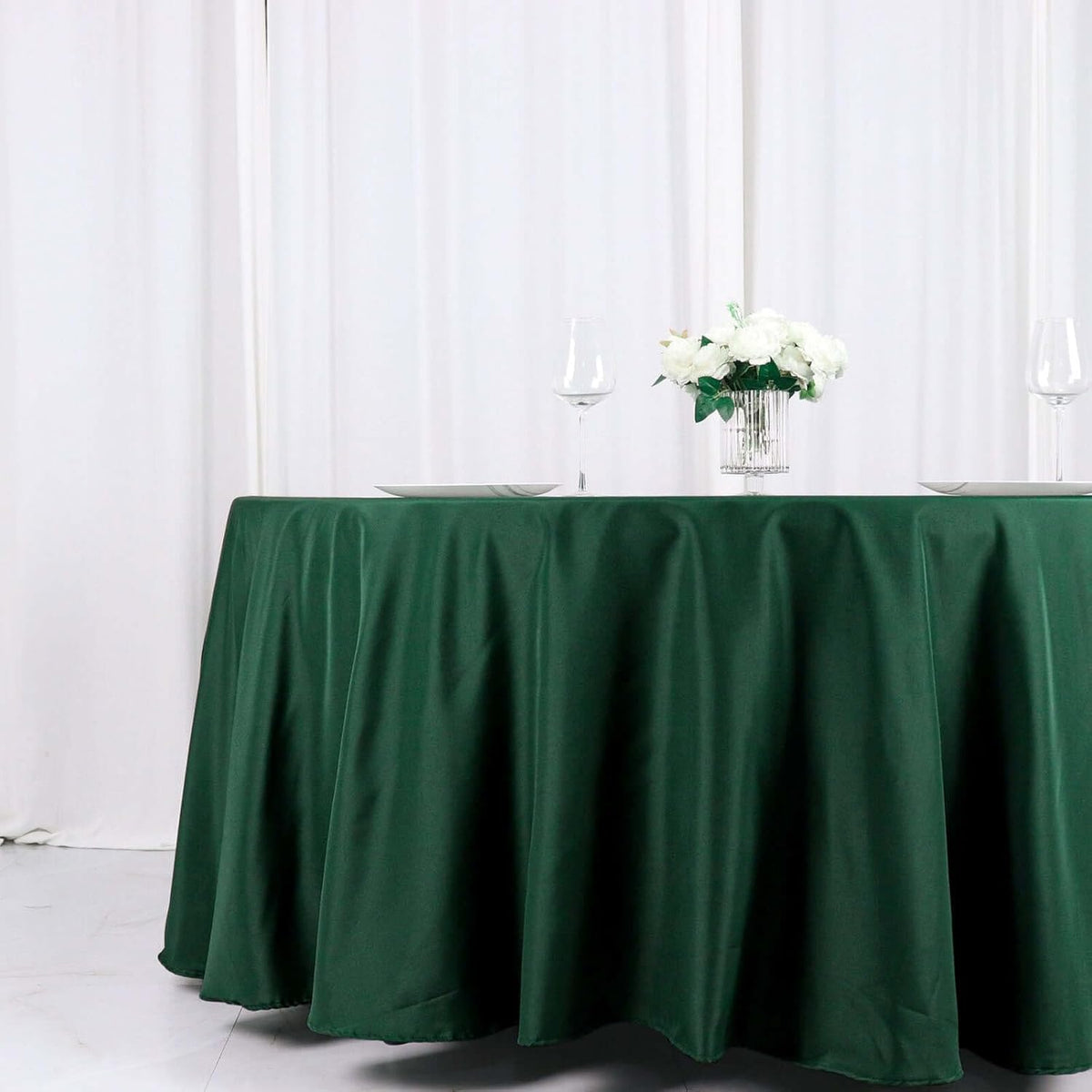 Efavormart Round Tablecloth, 120 Inch Stain & Wrinkle Resistant Washable Table Cloth, Decorative