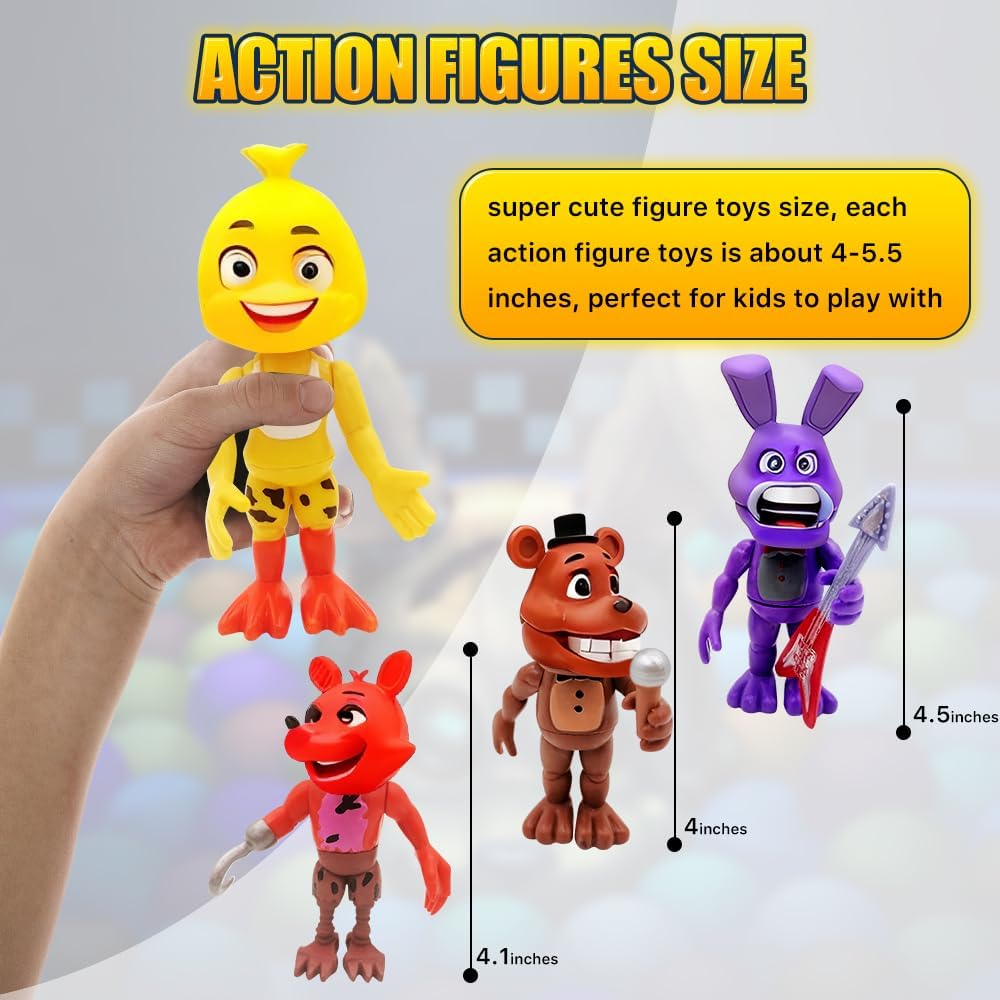 Action Figure Toy, 18 Pcs Game Figures Toys, Movable Joints Toys Dolls, Collectible Figure Gifts