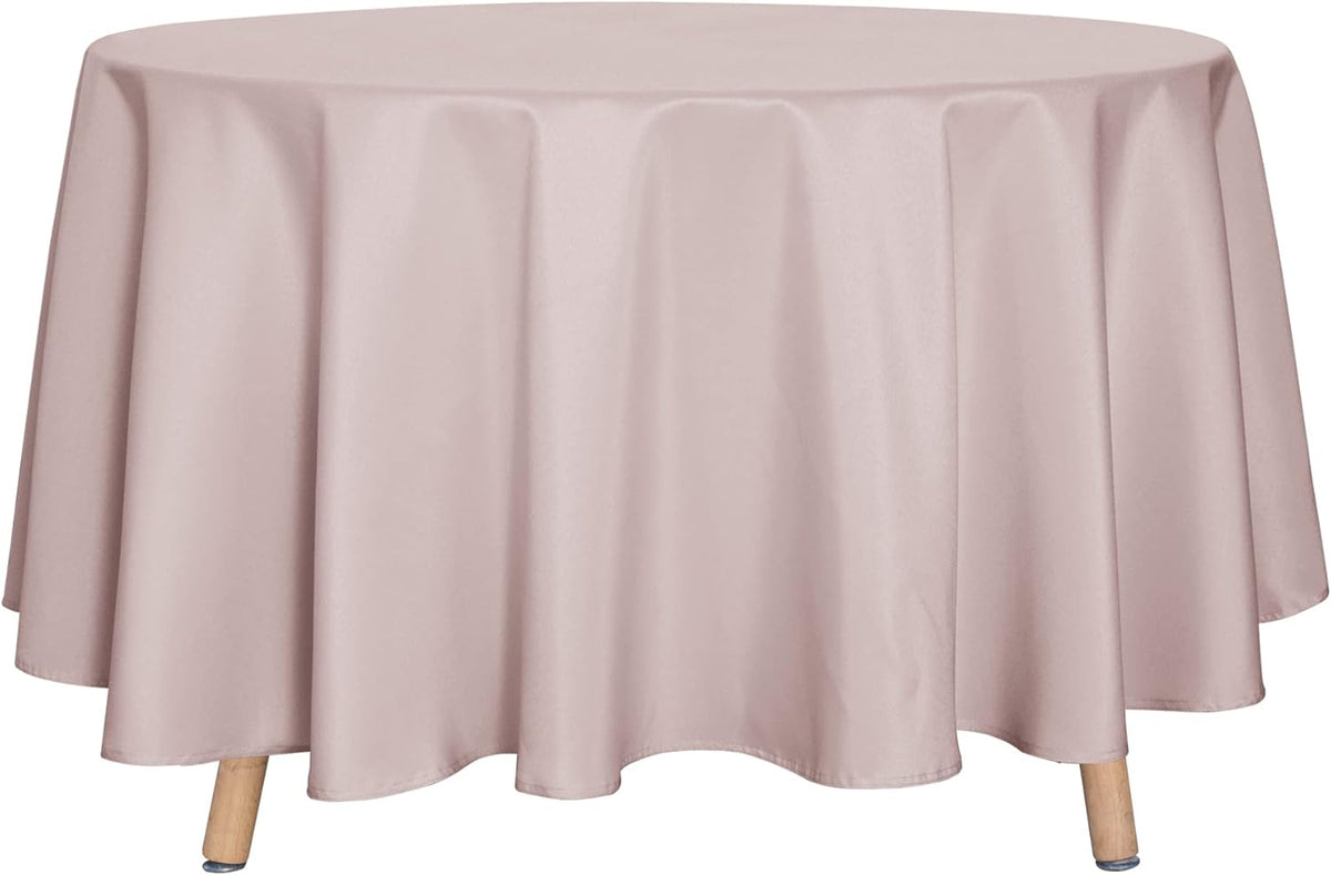 sancua Round Tablecloth - 90 Inch - Water Resistant Spill Proof Washable Polyester Table Cloth