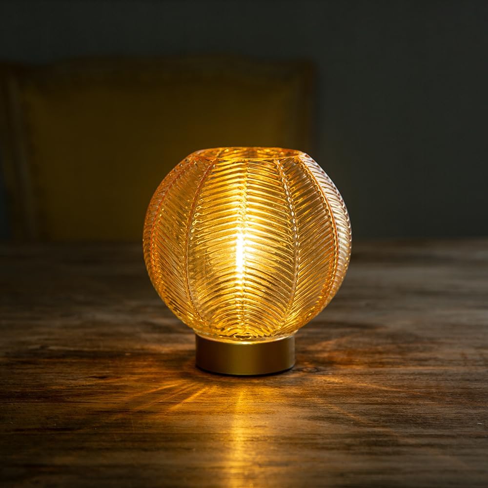 Battery Operated Lamp with Timer, Table Lamp Small Cordless Lamp Battery Powered, Decorative Table