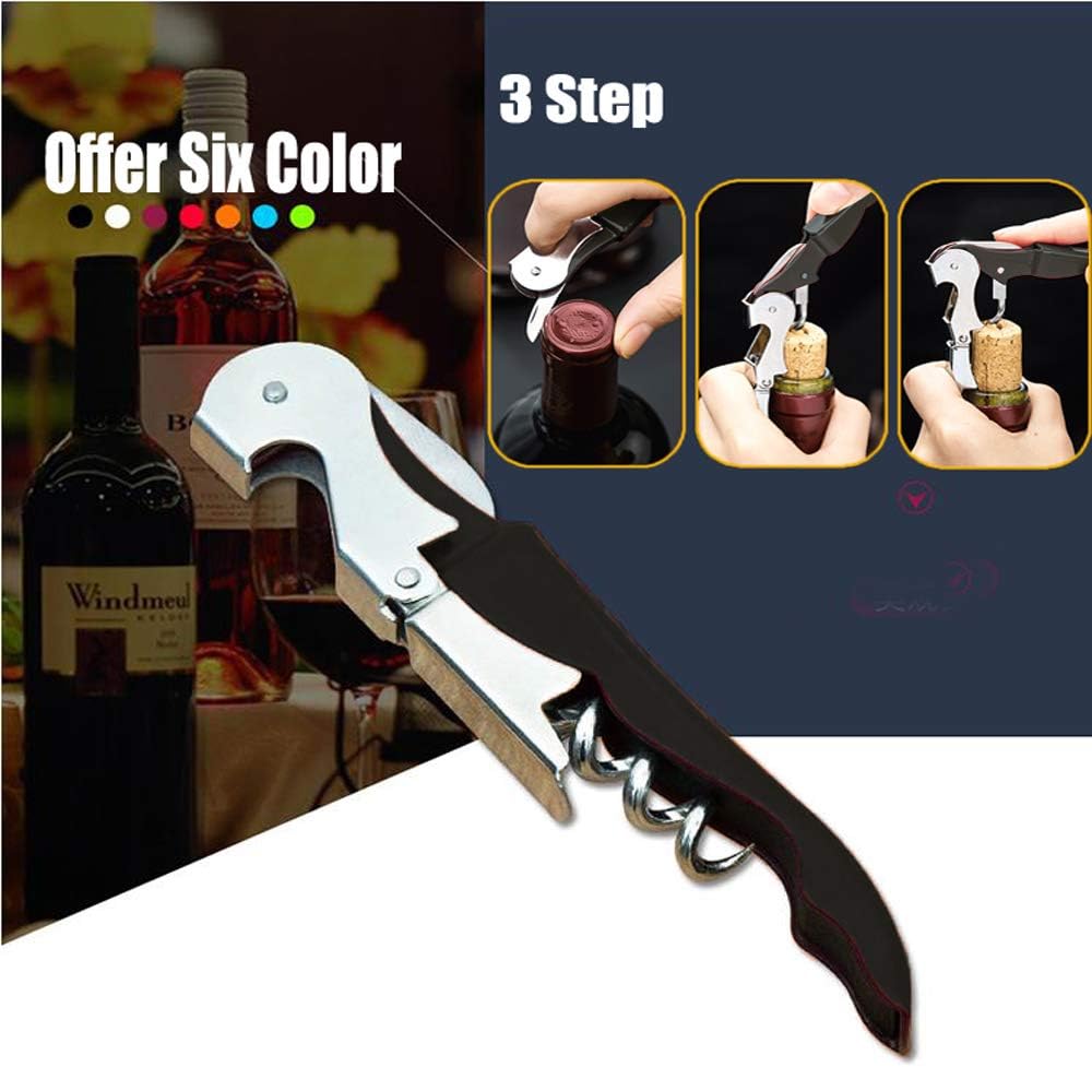 Professional Waiter Corkscrew Wine Openers Set, Heavy Duty Stainless Steel Hinges Wine Key for