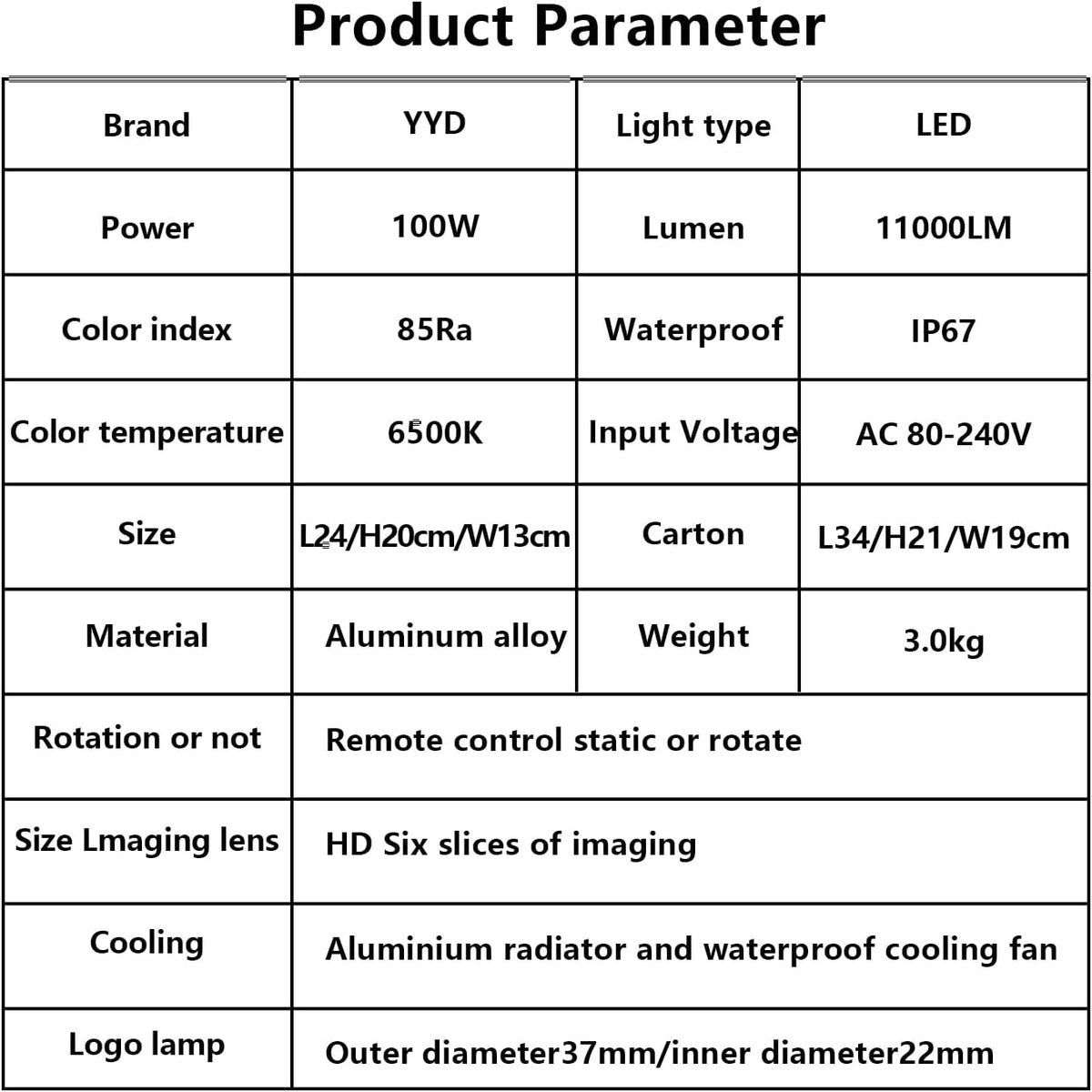 𝐆𝐨𝐛𝐨 𝐩𝐫𝐨𝐣𝐞𝐜𝐭𝐨𝐫 Custom Logo Lens for Bar and Company Business Outside 𝐢𝐩𝟔𝟕