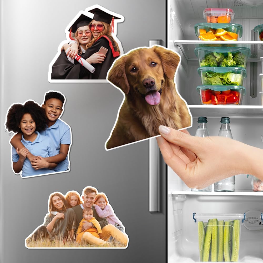 Custom Photo Magnet - Personalized Fridge Car Locker Cutout Magnets - Magnetic Logos Photos Images