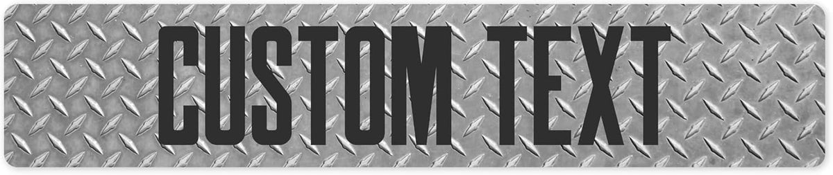 Custom Sign, Custom Street Sign, 11 Font Colors, 13 Font Styles, 4 Hole Options, 22 Sizes, 6x30