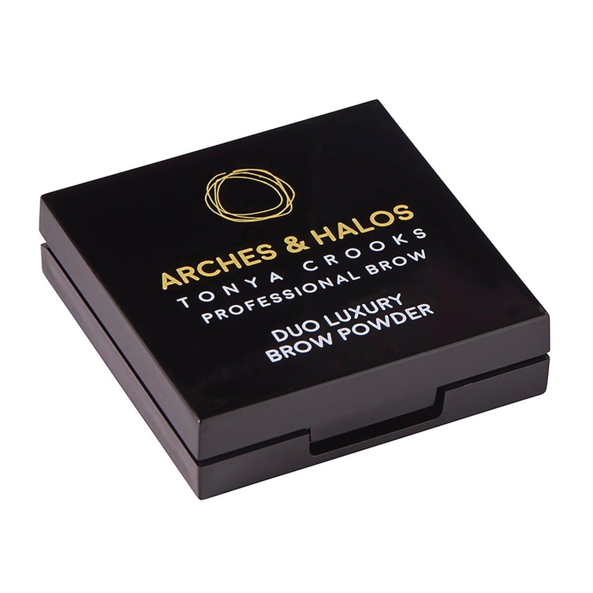 Arches and Halos Duo Luxury Brow Powder - Eyebrow Shaper and Color - Powder Compact with 2 Neutral