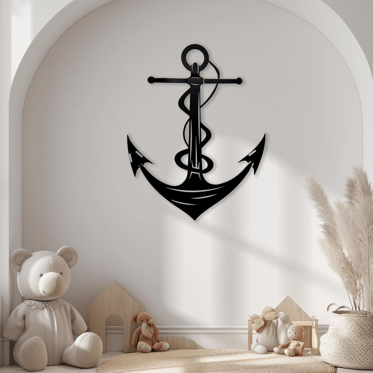 XXQ Anchor Metal Wall Decor, Anchor Metal Wall Art for Bedroom Living Room Dorm Antique Anchor Wall