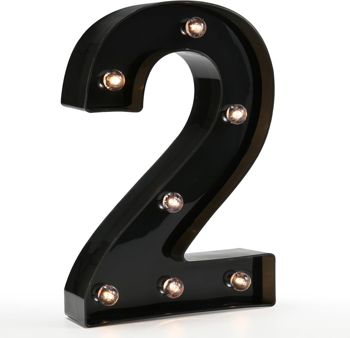 Light Up Black Alphabet Marquee Number Sign LED Marquee Number Lights Sign for Night Light Home Bar