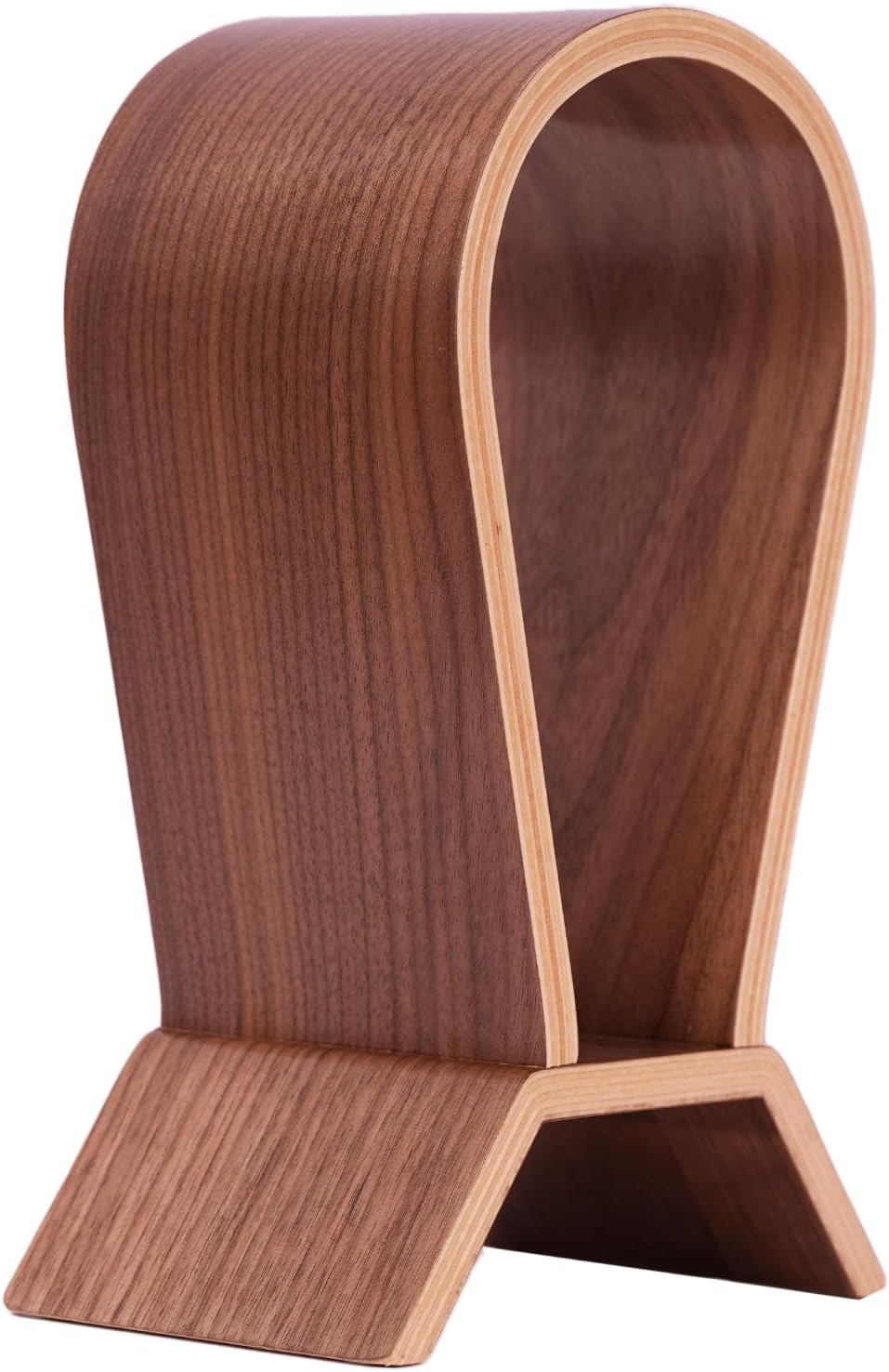 Wood Headphone Stand for Desk - Headset Holder Cute Gaming Wooden Headphones Hanger Hook Rack Base
