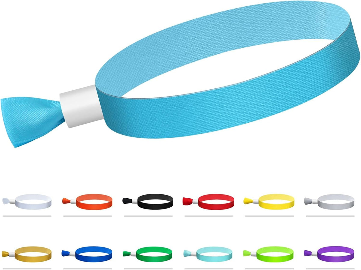 100 Pcs Cloth Event Wristbands, Event Wristbands, Colored Wrist Bands for Events, for Lightweight