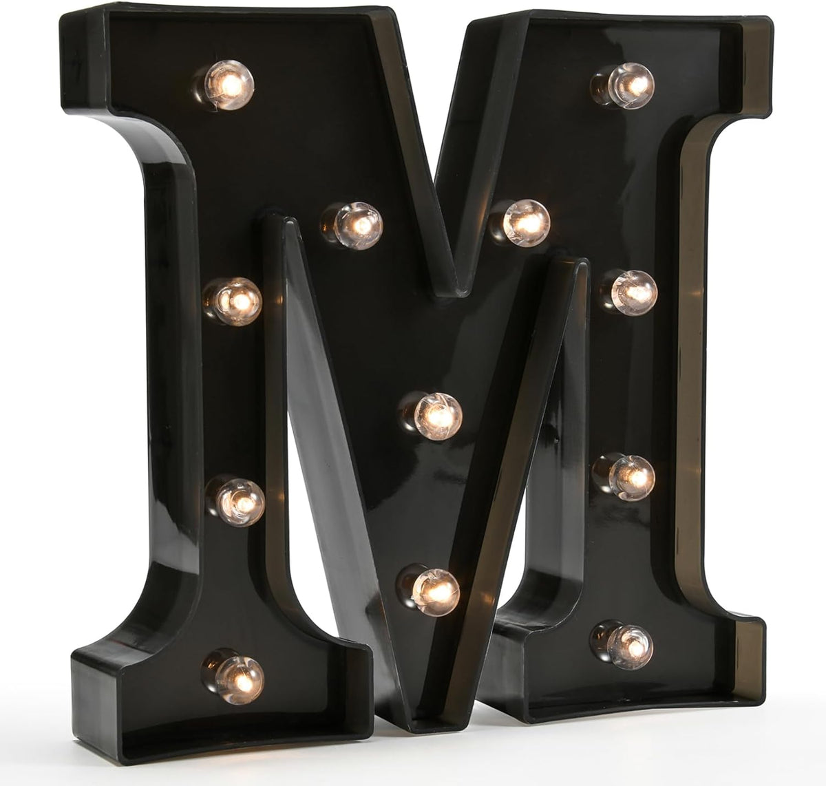OYCBUZO Light Up Black Alphabet Marquee Letters Sign LED Marquee Number Lights Sign for Night Light