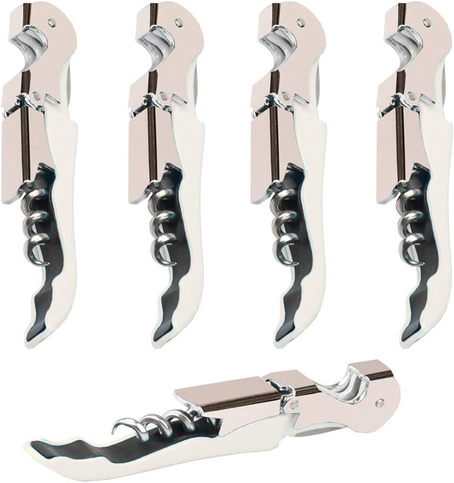 Professional Waiter Corkscrew Wine Openers Set, Heavy Duty Stainless Steel Hinges Wine Key for