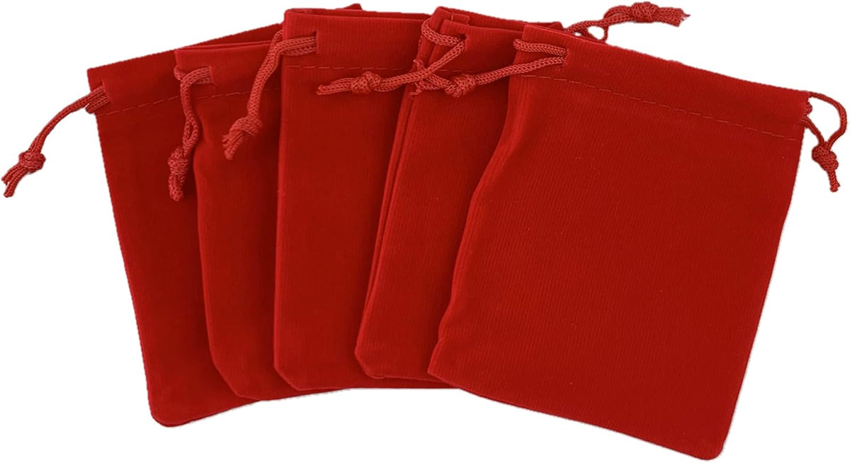 Palmhomee Pack of 48 3x4 Inch Velvet Drawstring Bags Gift Bag Velvet Pouch For Jewelry Wedding and