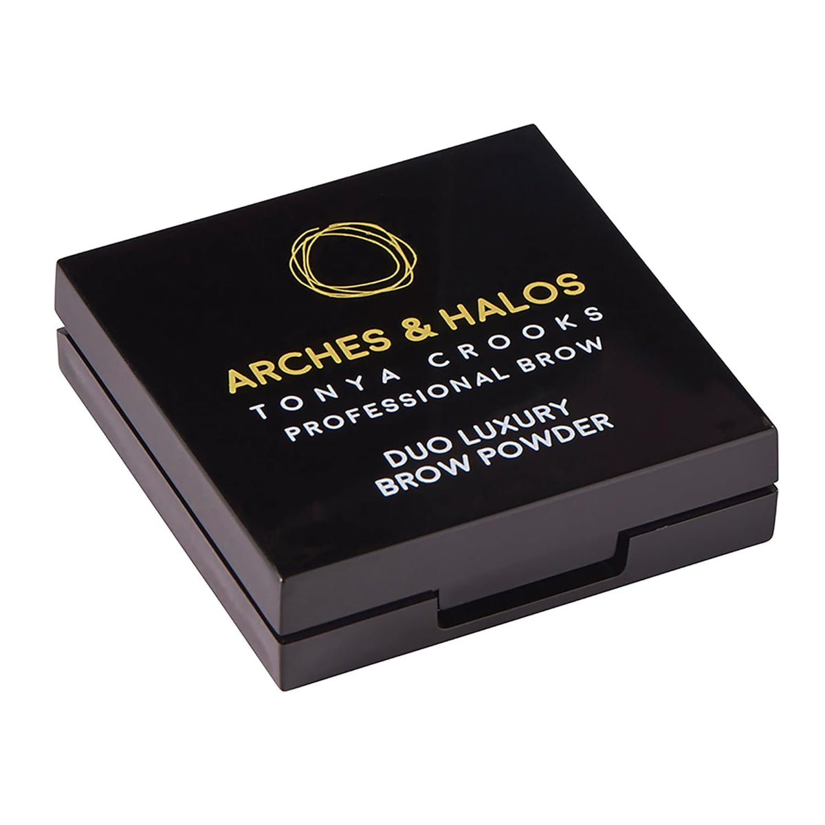 Arches and Halos Duo Luxury Brow Powder - Eyebrow Shaper and Color - Powder Compact with 2 Neutral