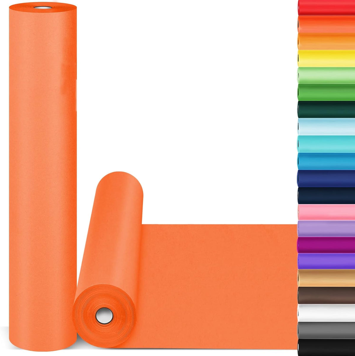 Orange Halloween Wrapping Paper, 15"x900" (75FT) Art Craft Kraft Poster Construction Bulletin Board