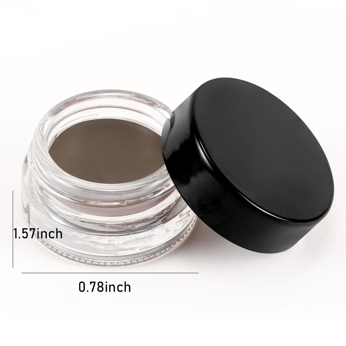 Boobeen 2 Pcs Eyebrow Pomade Cream, Waterproof Brow Pomade Gel High Pigmented Long-lasting for