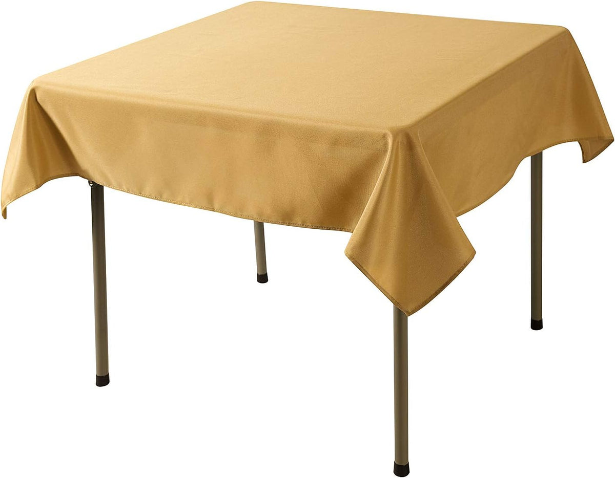 Cupuamon Square Tablecloth 52x52 inch Washable Polyester Fabric Table Cloth for Wedding Party