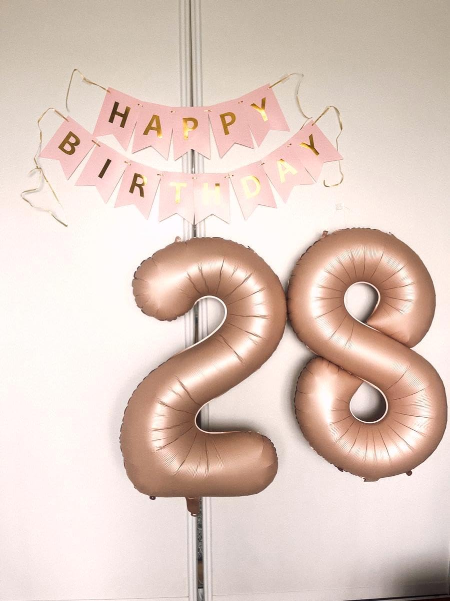Light Brown Foil Number 8 Balloon 40 Inch, Helium Mylar Eight Number 8 18 28 38 48 58 80 88