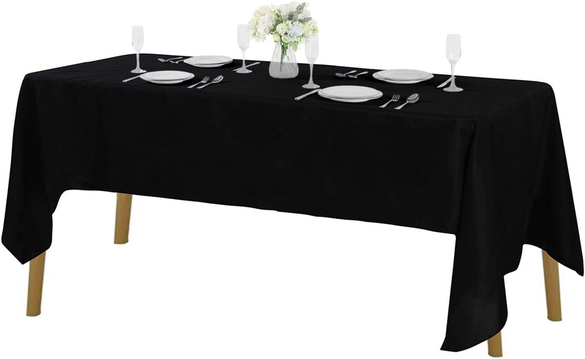 Rectangle Tablecloth 60x120 inch Washable Polyester Fabric Table Cloth for Wedding Party Dining