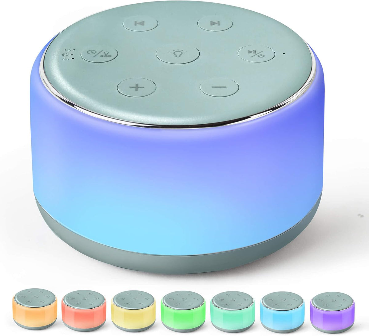FamiSym White Noise Sound Machine Baby for Sleeping with Night Light – 34 Soothing Sounds
