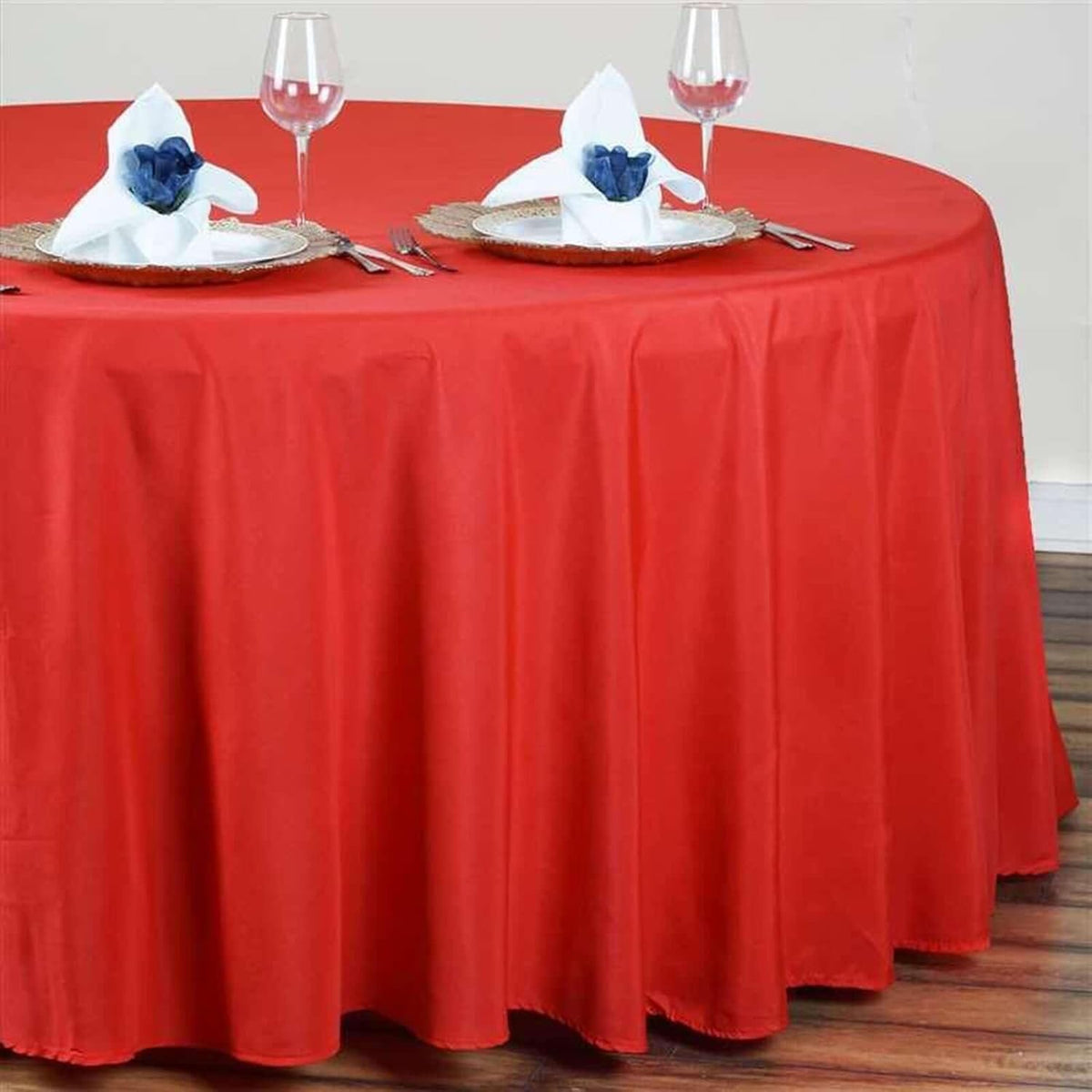 Efavormart Round Tablecloth, 120 Inch Stain & Wrinkle Resistant Washable Table Cloth, Decorative