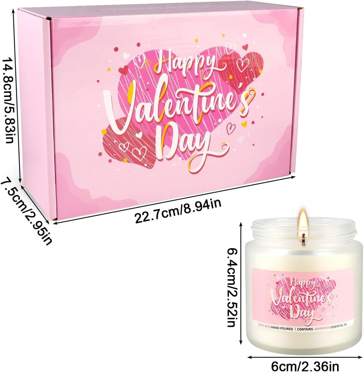 Scented Candle Gifts,6pack-Long Lasting Burning-Aromatherapy Candle for Men Husband