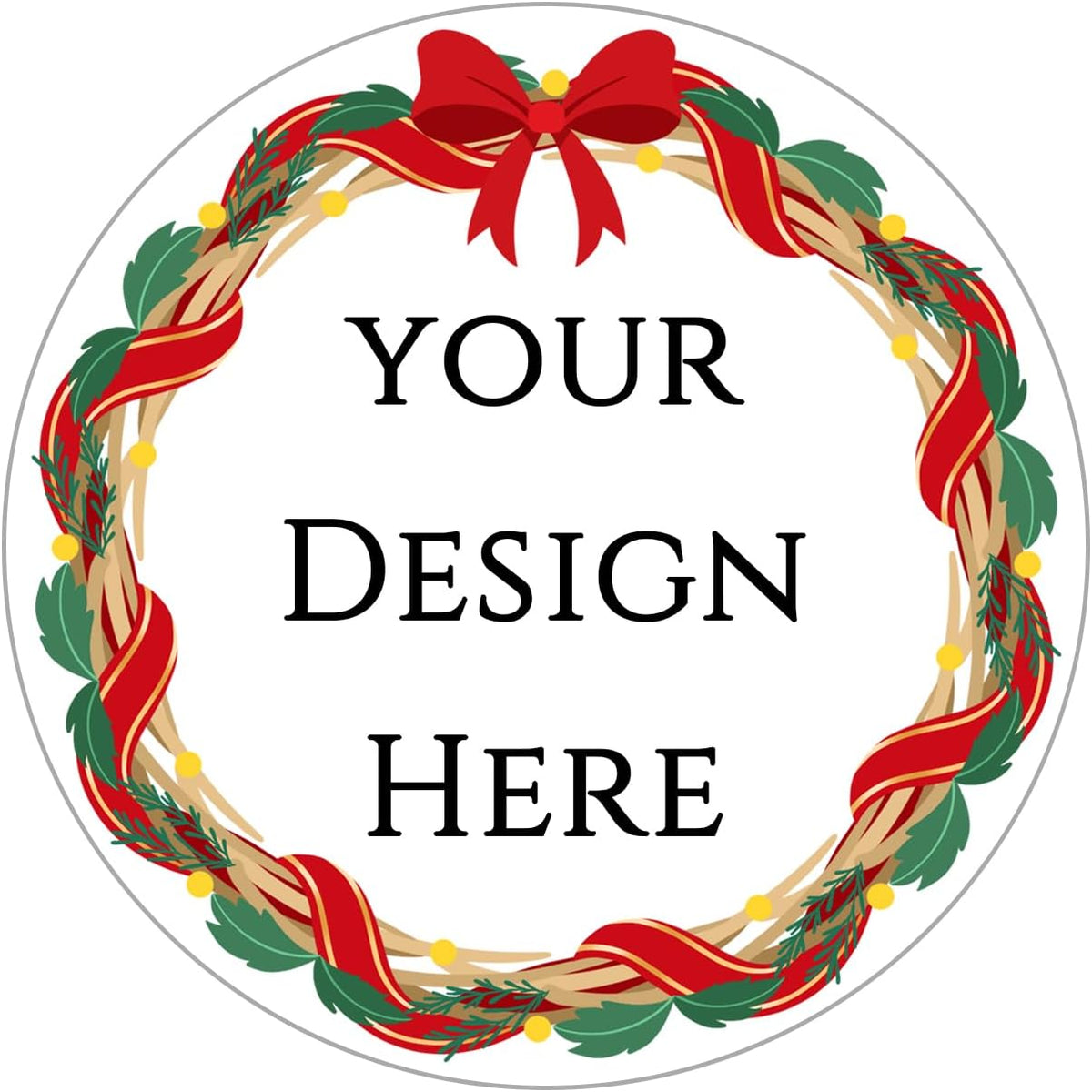 100-1000pcs Custom Stickers Merry Christmas Stickers Personalized Labels Adhesive Xmas Decorative