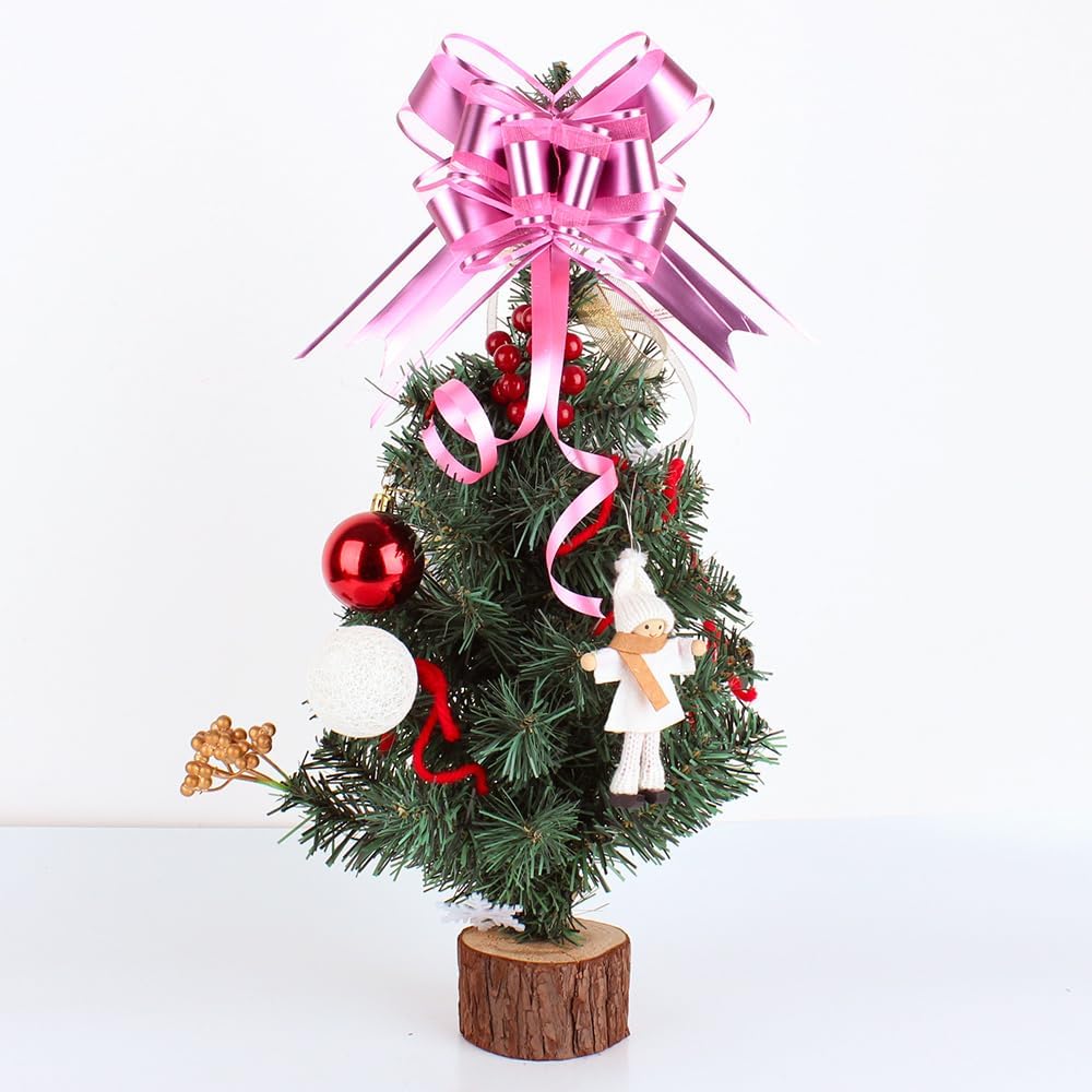 WEWILUCK Gift Bows for Presents, Hot Pink Bows for Gift Wrapping, Gift Bows with Ribbon for
