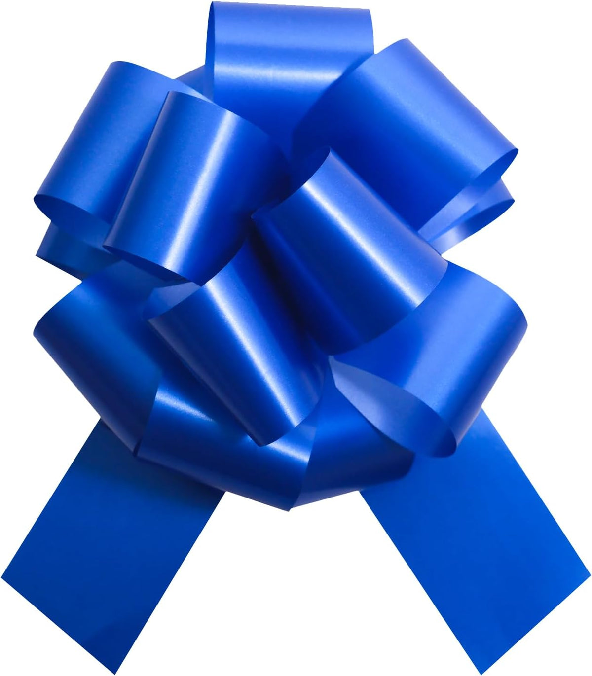 6 PCS 6 Inch Blue Pull Bows - Perfect for Gift Wrapping, Wedding Decor, Car Bows, Birthday Parties
