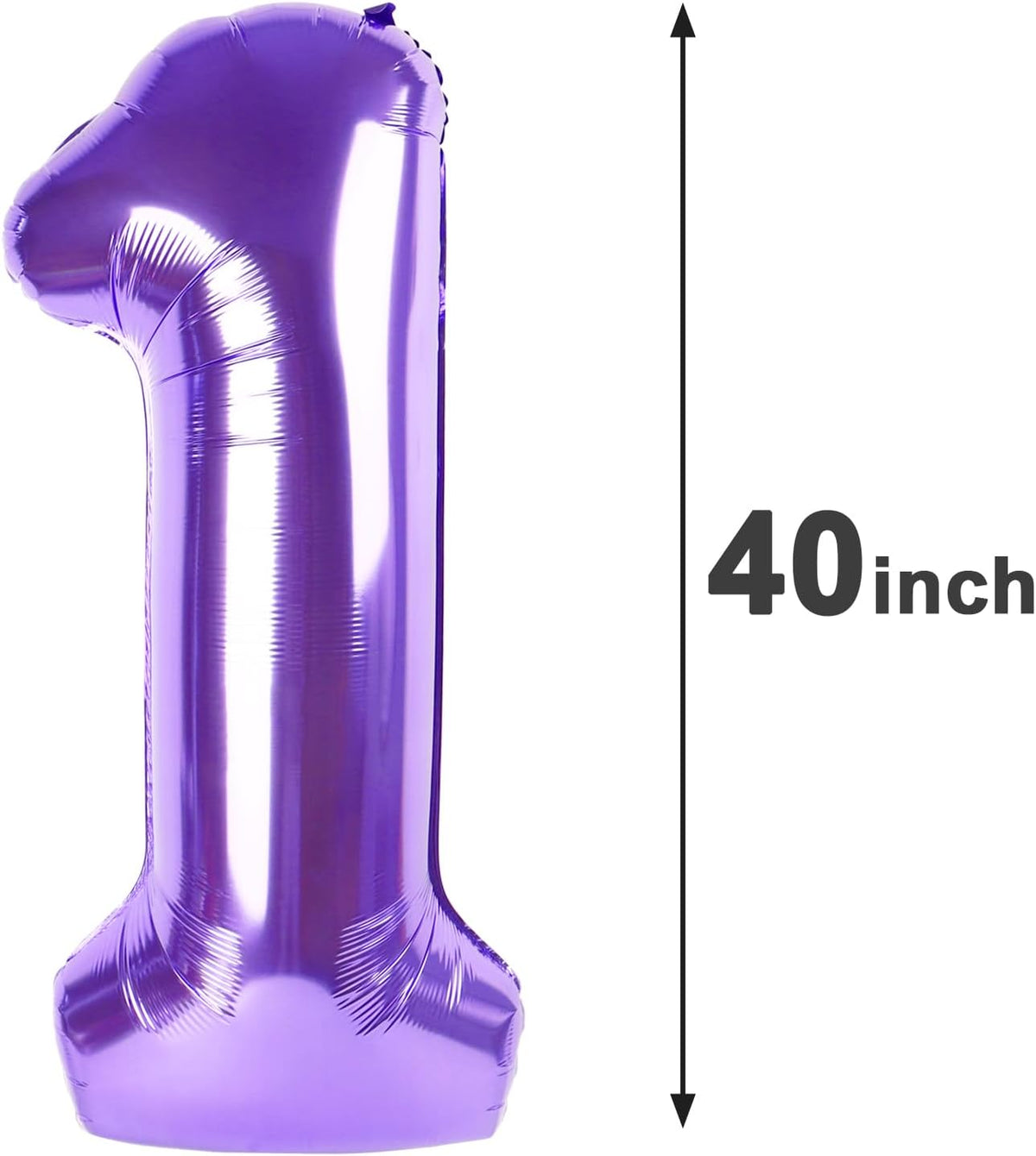 Purple Number 10 Balloon 40 Inch Birthday Decorations, Number 10 Balloon Birthday Party