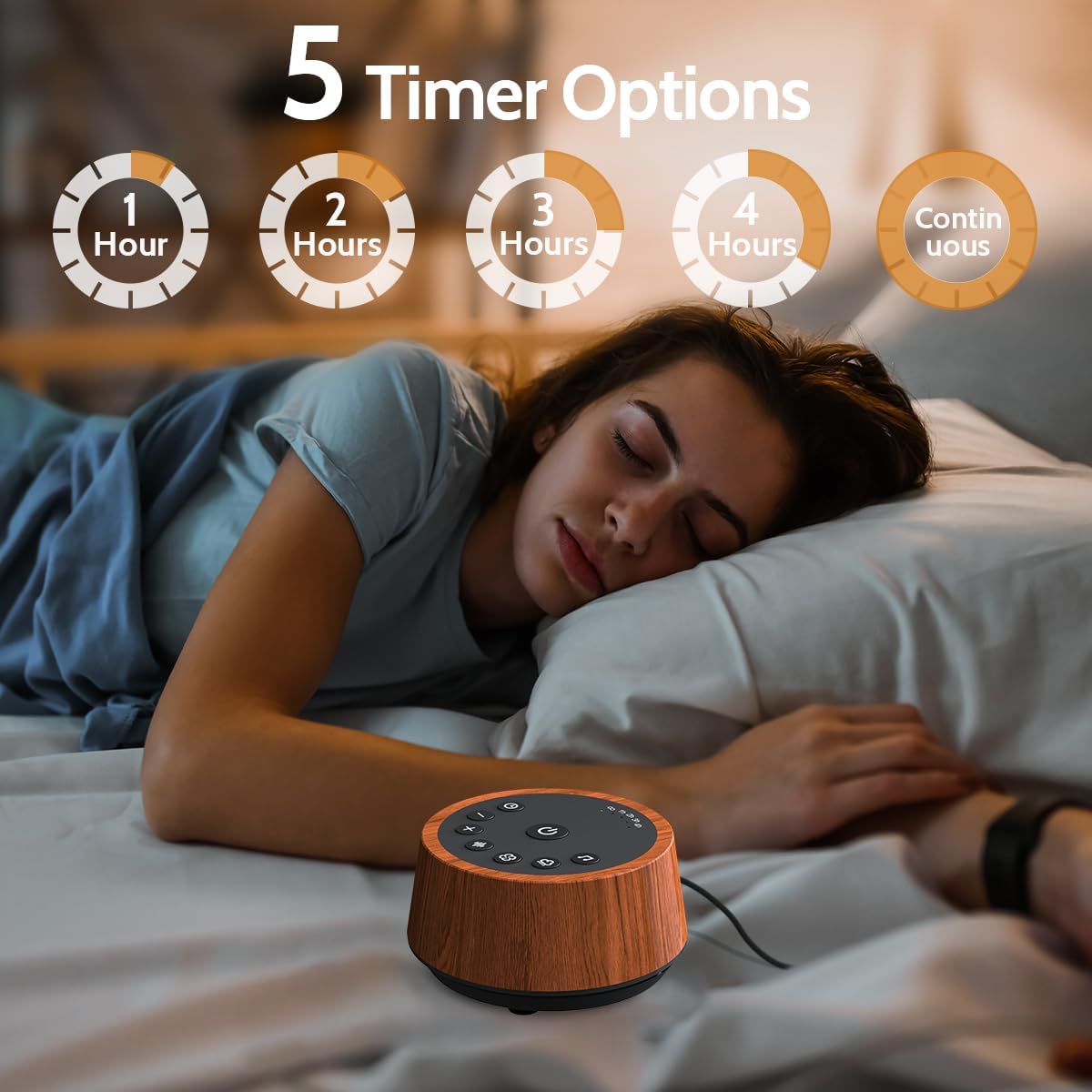 Color Noise Sleep White Noise Sound Machines 25 Soothing Sounds 32 Volume Levels 5 Timers and 4