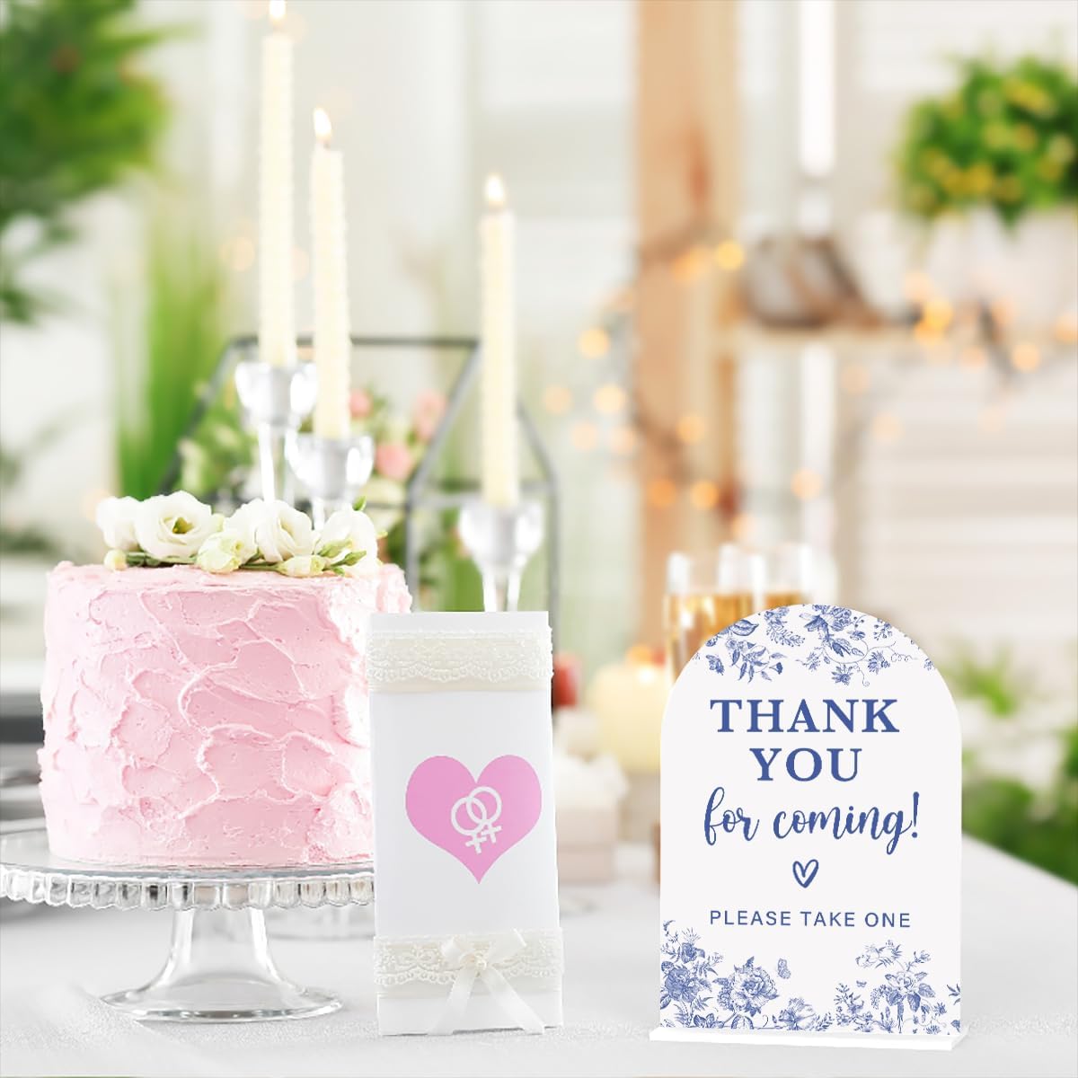 Acrylic Wedding Signs, Dusty Blue Wedding Decor, Blue Weddings Decor, Thank You for Coming Sign for