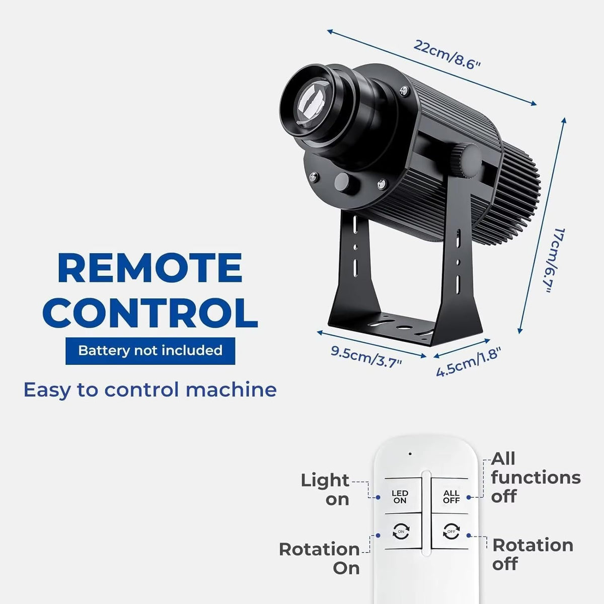 GOBO Projector Custom Logo Projector Lights for Store Business or Outdoor Wall Street Waterproof