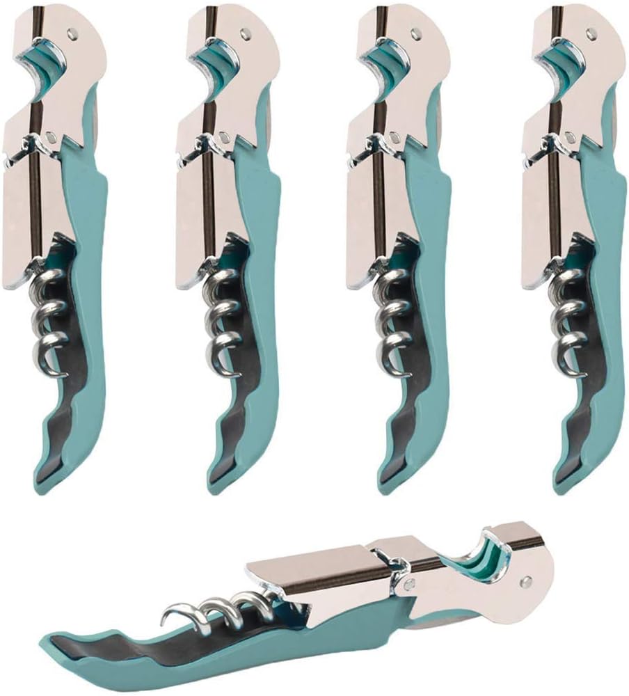 Professional Waiter Corkscrew Wine Openers Set, Heavy Duty Stainless Steel Hinges Wine Key for
