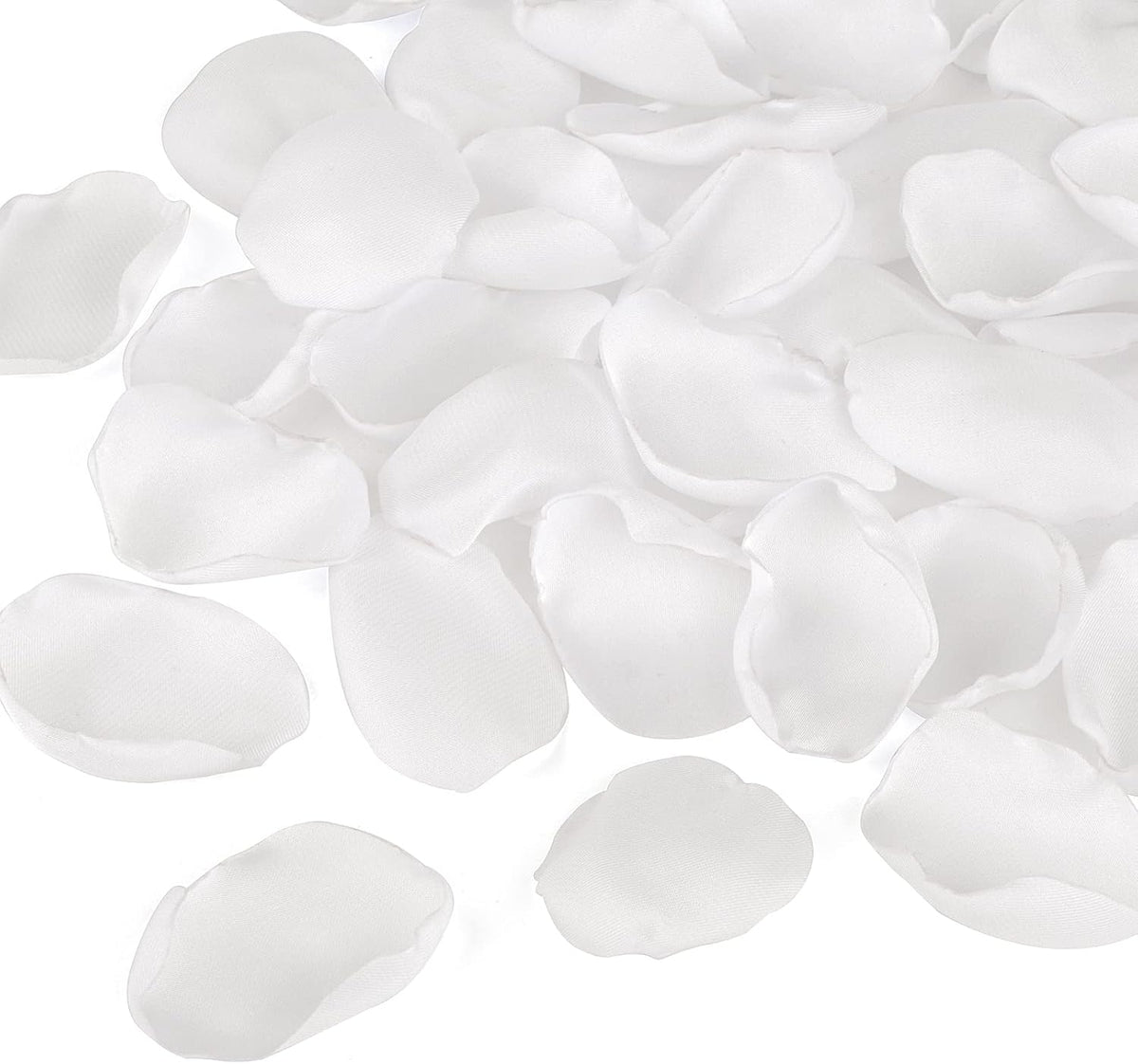 Artificial White Rose Petals 300pcs Silk Rose Petals Fake Flower Petals for Wedding Flower Girl