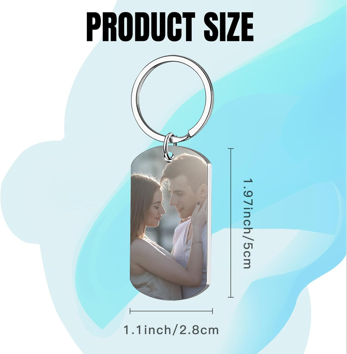 Custom Keychain, Personalized Keychain with Photo, Perfect Creative Gifts Suitable for Friend and