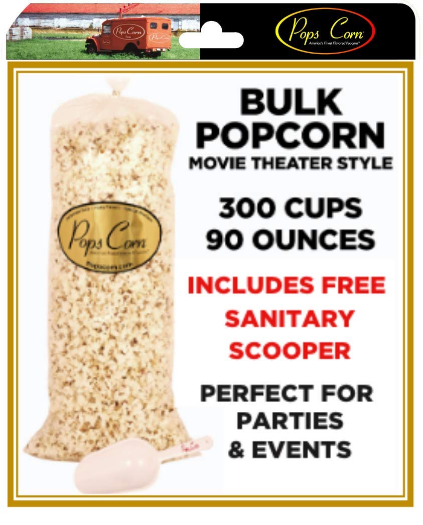 POPCORN! Gourmet Popcorn XL BULK/WHOLESALE-300 Cups-90oz-5.6LBS of MOVIE THEATER STYLE! Butter